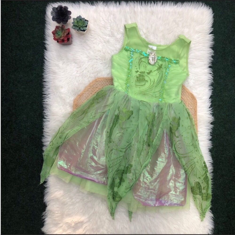 Disney Store Tinkerbell Dress Costume Girls 7/8